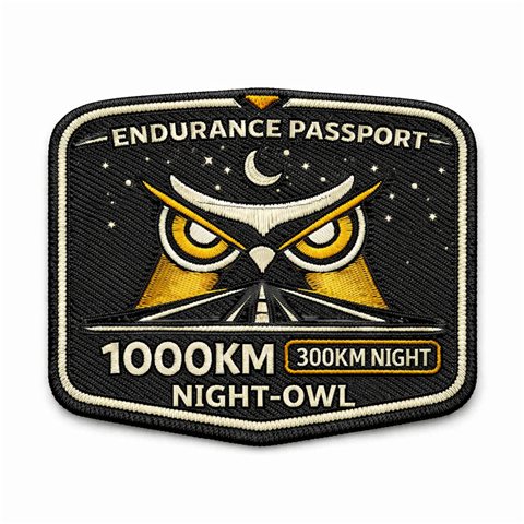 Embroidered Endurance Passport challenge badge